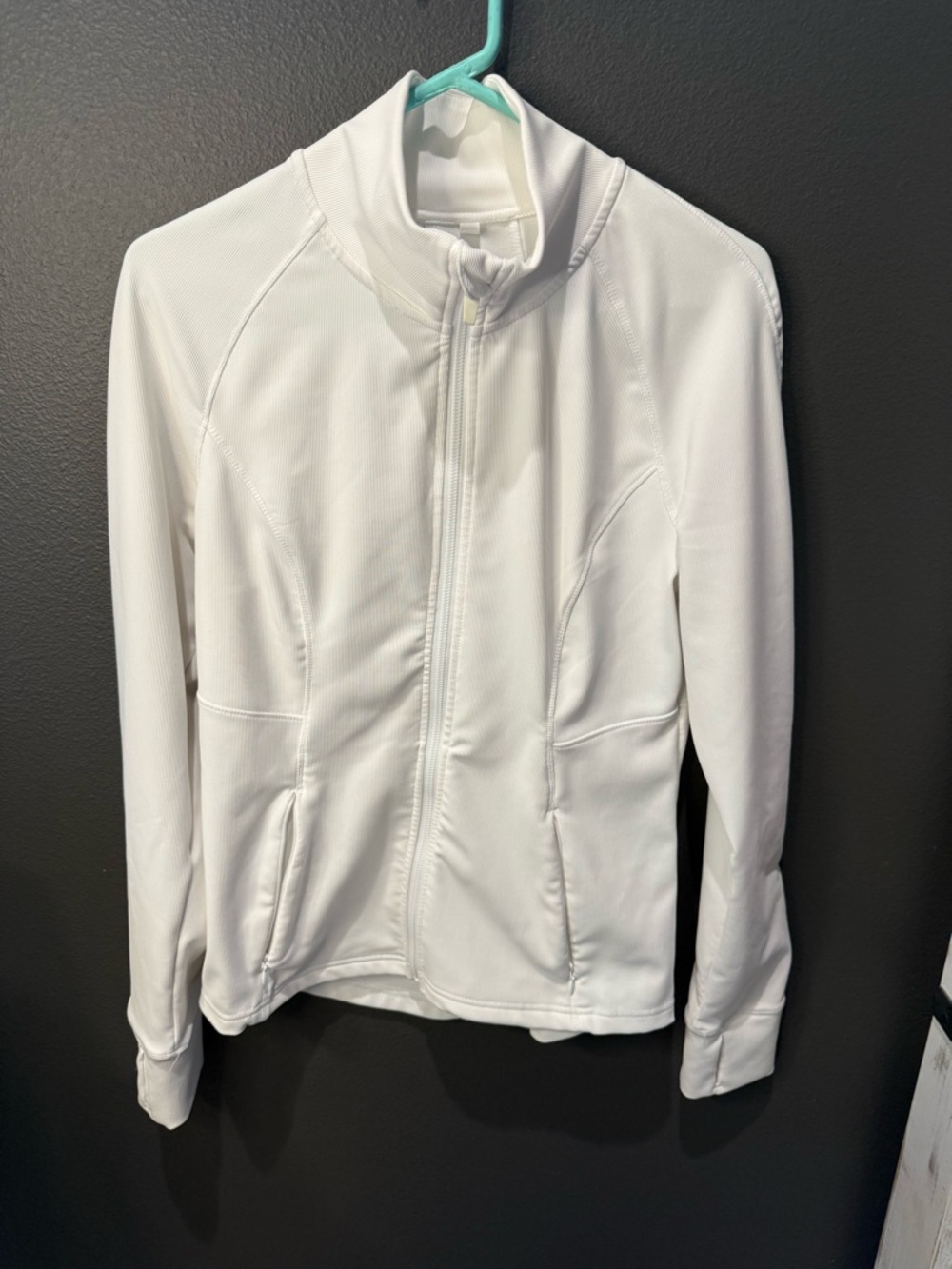 Women's White Zip-Up Utility Jacket
